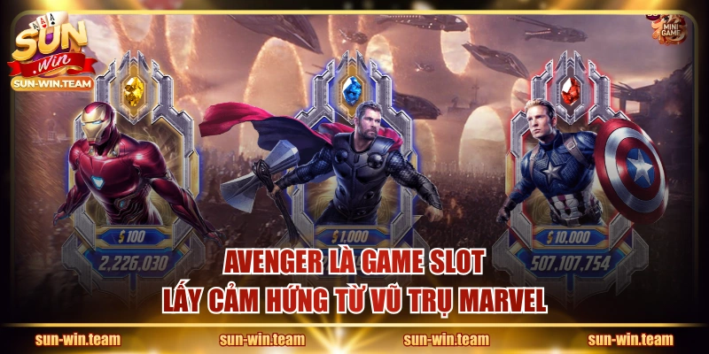 Avenger là game slot lấy cảm hứng từ vũ trụ Marvel