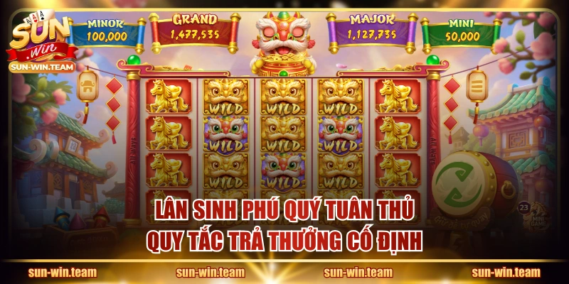 Lân Sinh Phú Quý tuân thủ quy tắc trả thưởng cố định