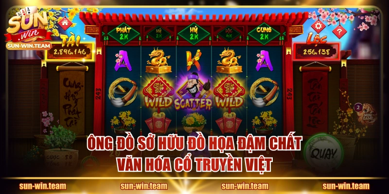 Ông Đồ sở hữu đồ họa đậm chất văn hóa cổ truyền Việt