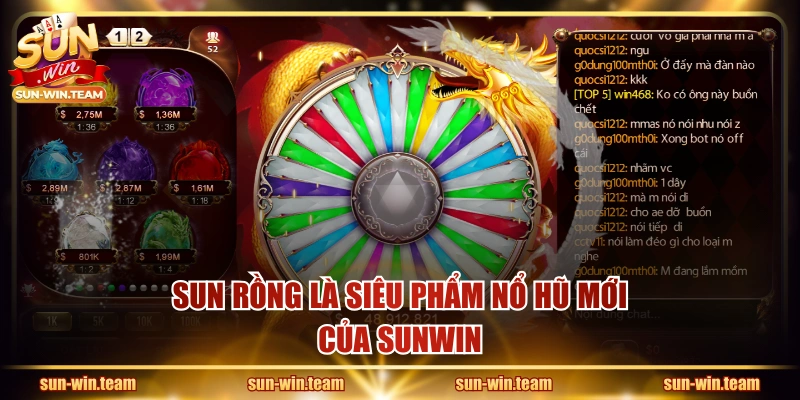 SUN Rồng là siêu phẩm nổ hũ mới của SUNWIN