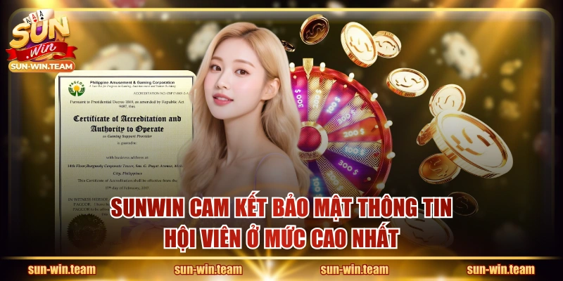 SUNWIN cam kết bảo mật thông tin hội viên ở mức cao nhất