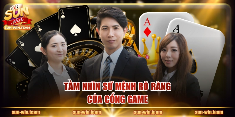 Tầm nhìn sứ mệnh rõ ràng của cổng game